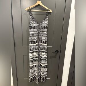 Flying Tomato Black and White Maxi Dress